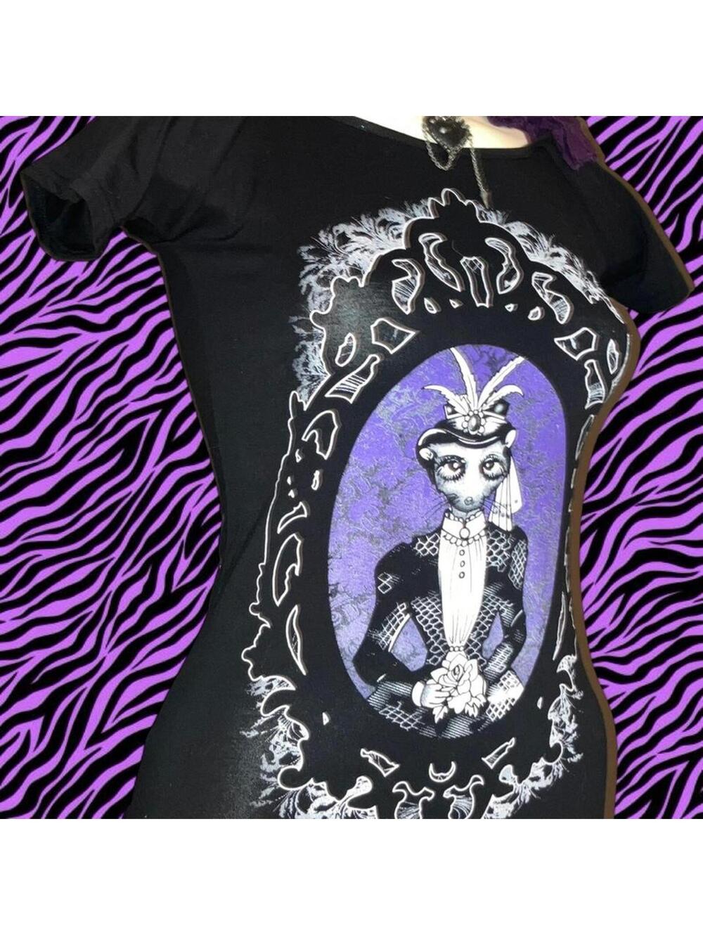 Abbey Dawn Women's Black and Multi Tshirt